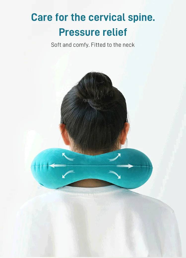 Press Type Inflatable U-shaped Pillow