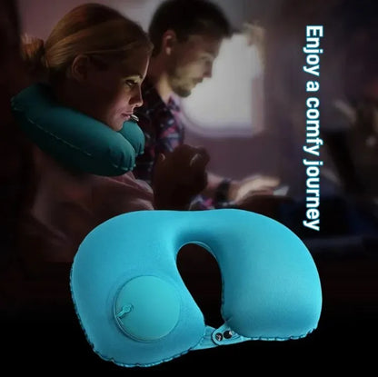 Press Type Inflatable U-shaped Pillow