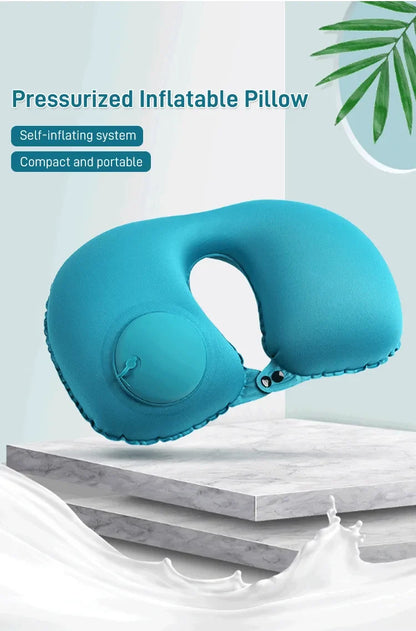 Press Type Inflatable U-shaped Pillow